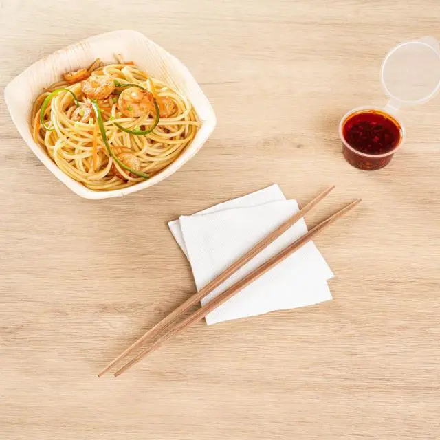 Alt view image 4 of 7 - Bambuddha 9.5 Inch To Go Chopsticks, 100 Durable Bamboo Chopsticks - With Paper Band, Brown Bamboo Premium Chopsticks, For All Kinds Of Foods, Ideal For Cafes And Restaurants