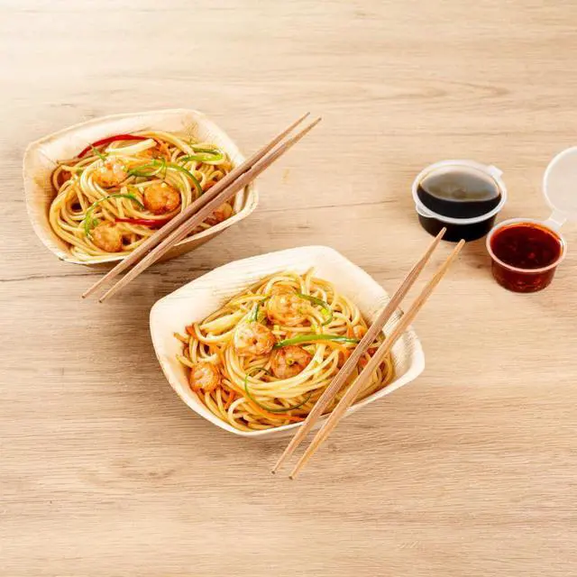 Alt view image 7 of 7 - Bambuddha 9.5 Inch To Go Chopsticks, 100 Durable Bamboo Chopsticks - With Paper Band, Brown Bamboo Premium Chopsticks, For All Kinds Of Foods, Ideal For Cafes And Restaurants