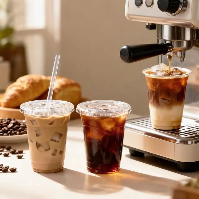 Alt view image 7 of 7 - 100 Pack 16 oz Plastic Cups with Lids and Straws, Clear Disposable Plastic Cups, Heavy Duty Iced Coffee Cups with Leak-Resistant Lids, Cold Drink Cups for Juice, Coffee and Milk Tea & Party To Go