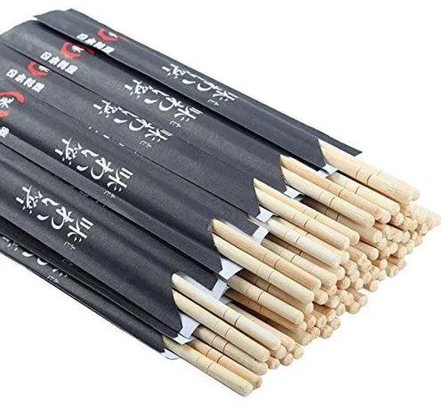 Main image of Disposable Chopsticks Pack of 100 Pair, 9" Japanese Style Sleeved Sushi Chopsticks by Gmark GM1038