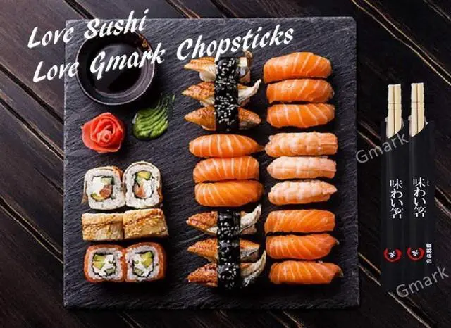 Alt view image 4 of 5 - Disposable Chopsticks Pack of 100 Pair, 9" Japanese Style Sleeved Sushi Chopsticks by Gmark GM1038