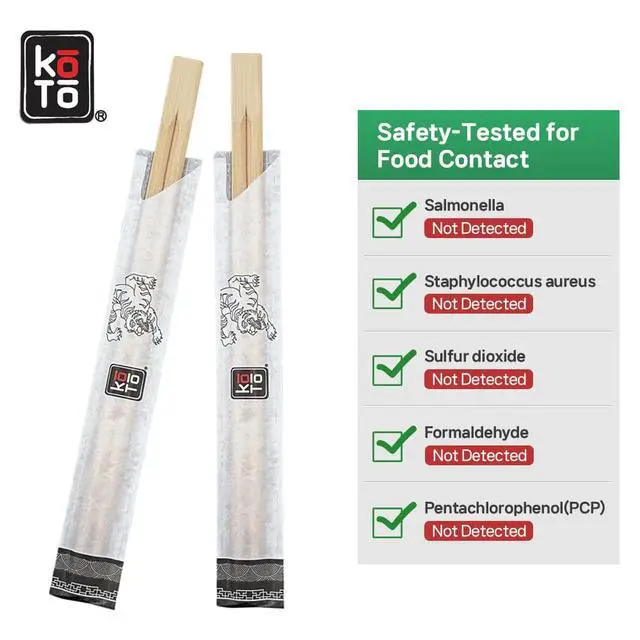Alt view image 7 of 7 - Premium Disposable Bamboo Chopsticks - 100 Pairs Individually Wrapped | Splinter-Free & Compostable | Perfect for Sushi, Ramen, Takeout & Restaurant Use