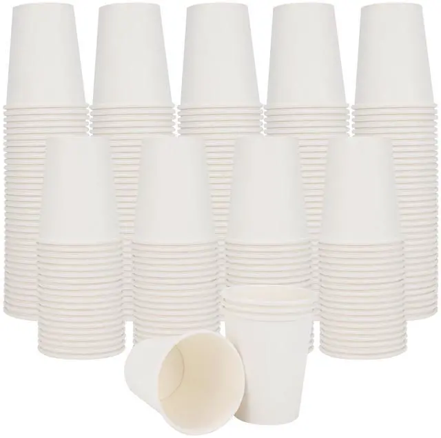 Main image of Coffee Cups, 120 Pack 8 Oz Paper Cups, Disposable Paper Coffee Cups 8 Oz, Hot White Water Cups, Disposable Cups for Juice Water Tea, Using for Party Home Office Travel