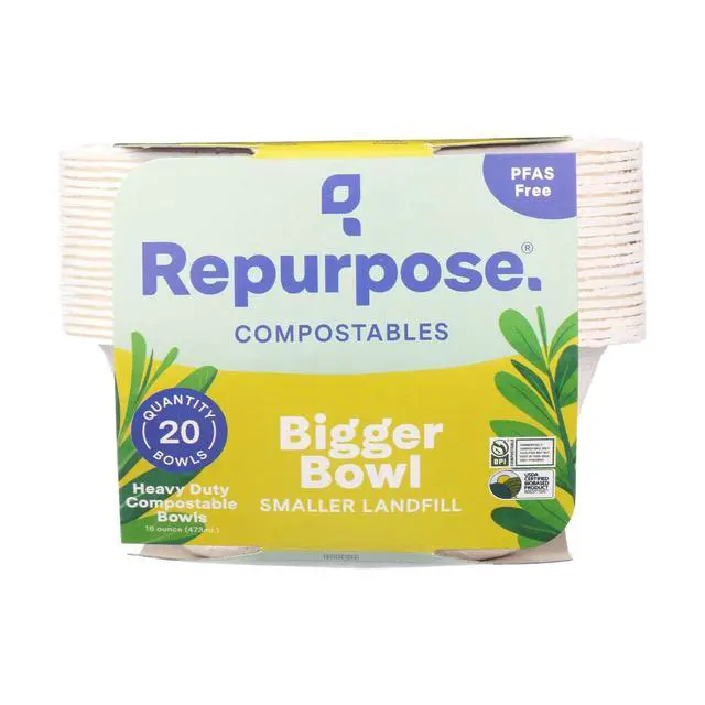 Alt view image 2 of 2 - Bowls Compostable 16 Inch, 20 Count