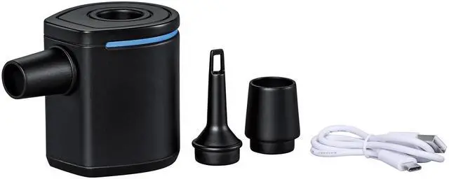 Main image of Powertouch Pocket: USB Electric Air Pump - 3 Universal Valve Adaptors, Inflation-Deflation, Carry Pouch, Compact Handheld, 90 L/min Airflow