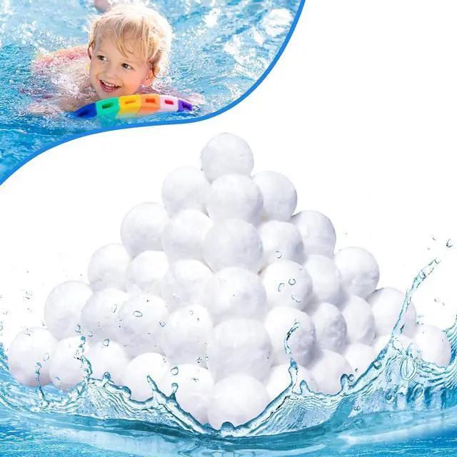 Main image of 3.1 Lbs Pool Filter Balls, Eco-Friendly Filter Balls for Swimming Pool Sand Filters, Lightweight and Reusable Fiber Ball, Replace 100 lbs Pool Filter Sand
