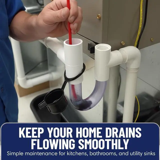 Alt view image 7 of 7 - 48" Flexible Tube Brush Long Pipe Snake for Sink - AC Condensate Line Cleaning - Flexible Pipe Cleaner Brush for Hair, Food & Clog Removal - Cleaner Tool B313C by FryOilSaver Co.
