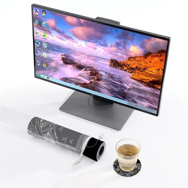 Alt view image 7 of 7 - Kanagawa Wave Mouse Pad (Bonus: Coaster + Bag) 31.5x11.8 Inch, 0.12-Inch Thick Extended Gaming Mouse Pad & Desk Mat, Non-Slip, Waterproof for Gaming, Office & Home Use