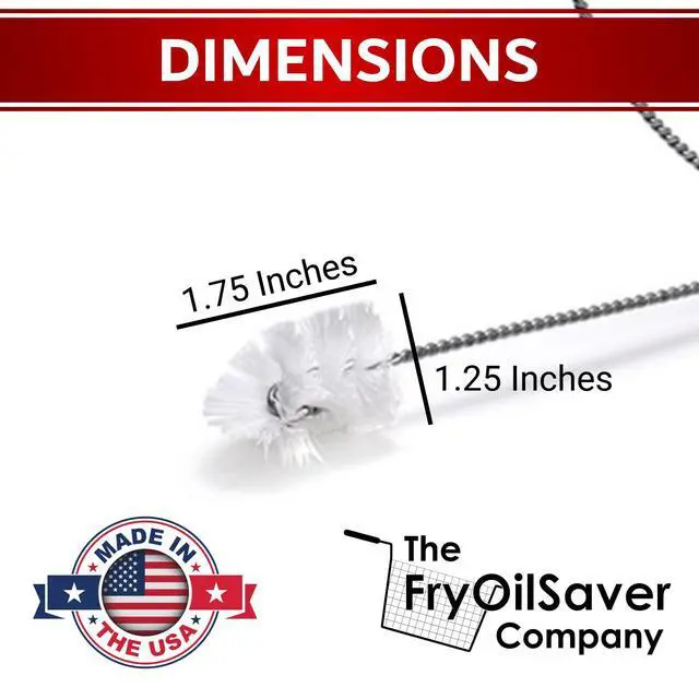 Alt view image 2 of 6 - 48" Air-Gap Drain Brush - Flexible Dishwasher and Sink Cleaner Tool for Home and Commercial Kitchen - Long Pipe Snake for Garbage Disposal, Shower, Hair Clog Remover - B291C by FryOilSaver Co.