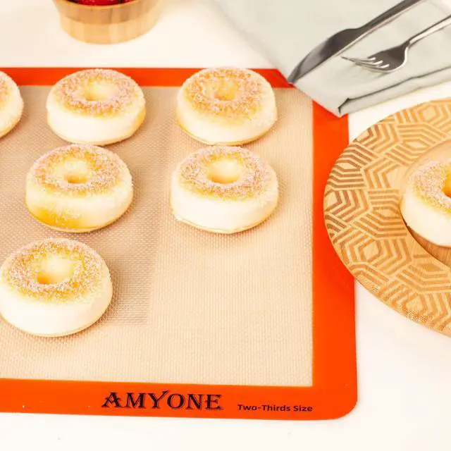 Alt view image 5 of 7 - Silicone Baking Mats for Two Thirds Size Pan, 2/3 Non-Stick Silicone Baking Sheet Liners for Cookies/Pastries/Chicken/Vegetables, Food Grade Silicone Mat for 15 x 21-inch Big Sheet, 1 PCS
