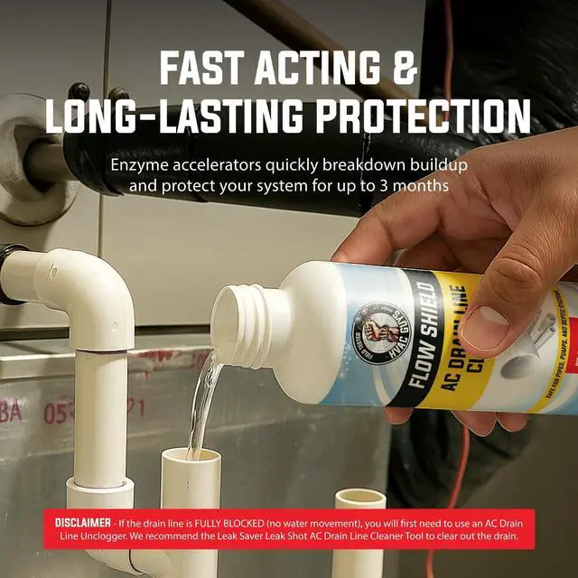 Alt view image 3 of 7 - AC Drain Line Cleaner | Prevent Buildup and Overflow | 8oz - Up to 3 Months of Protection | Fast Acting & Long Lasting Bio-Enzymatic Formula