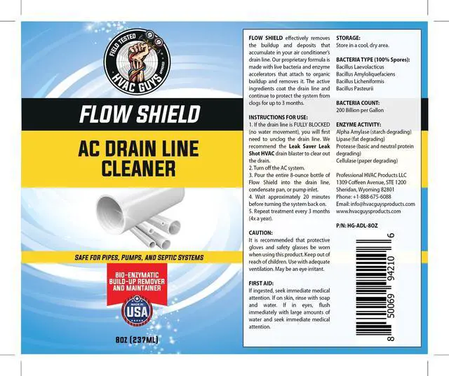 Alt view image 7 of 7 - AC Drain Line Cleaner | Prevent Buildup and Overflow | 8oz - Up to 3 Months of Protection | Fast Acting & Long Lasting Bio-Enzymatic Formula