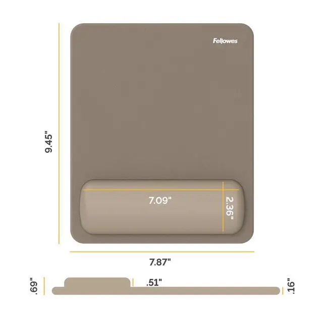 Alt view image 3 of 7 - BREYTA Mousepad Wrist Rest - Sand