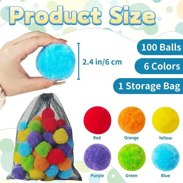 Alt view image 2 of 7 - 100 Pcs Reusable Water Balloons,Summer Soaker Ball,Outdoor Games Soft Water Balls,Reusable Splash Balls for Beach,Backyard,Pool,Party Favors