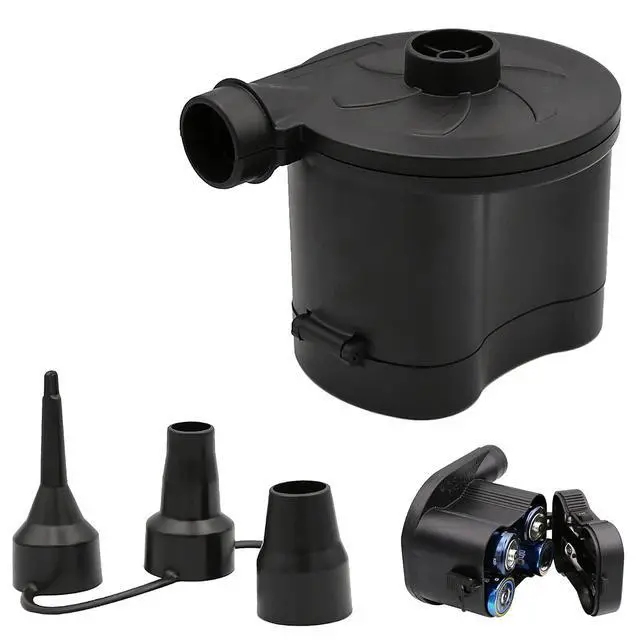 Alt view image 4 of 7 - Electric Air Pump for Mattress, Air Pump for Inflatables with 3 Quick-Fill Nozzle, Inflator Deflator Pumps Rechargeable Battery Powered, Wireless Automatic Pump for Air Sofa Couch Bed Pool Toys