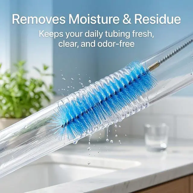 Alt view image 4 of 7 - 67" Flexible Drain Brush Set, Double Ended Long Hose Pipe Cleaner with 2 Pcs 8.2" Straw Cleaning Brushes, Nylon Tube Cleaner Tool for Refrigerator Defrost, Aquarium Filter, Sink Drain