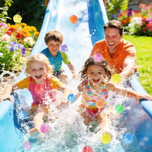 Alt view image 5 of 7 - 70 Pcs Reusable Water Balls with Mesh Bag,Outdoor Water Balloons for Kids,Soft Water Absorbent Balls for Outdoor Water Games,Pool,Beach,Activities