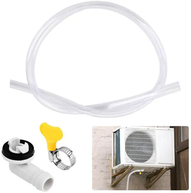 Main image of 3/10Ft Air Conditioner Drain Hose,Portable AC Drain Hose Leak Proof Flexible Durable Drains Hoses for Mini Split,Window Air Conditioner Unit Parts,Hoses Connector and Clamp(3FT,COLOR:white)