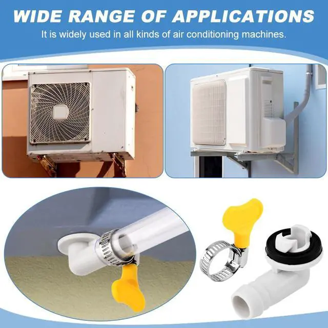 Alt view image 3 of 7 - 3/10Ft Air Conditioner Drain Hose,Portable AC Drain Hose Leak Proof Flexible Durable Drains Hoses for Mini Split,Window Air Conditioner Unit Parts,Hoses Connector and Clamp(3FT,COLOR:white)