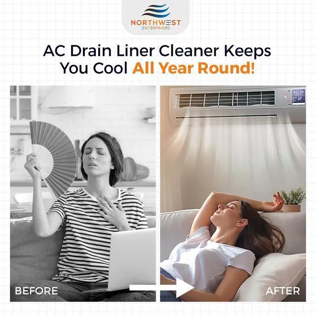 Alt view image 4 of 7 - AC Drain Line Cleaner - A/C Drain Line Cleaner and Unclogger - Air Conditioner Cleaner Prevents Build-Up for AC Units, Dehumidifiers, Ice Machines, & More (8 ounces)
