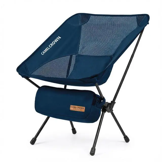 Main image of Camping Chair Heavy Duty Backpacking Chair - Ultra-Light Folding Chair with Carry Bag, Portable Compact for Outdoor, Lawn, Hiking, Beach, Picnic