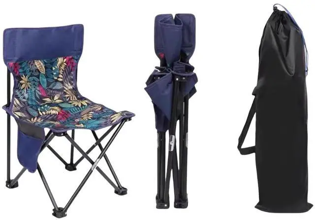 Main image of Outdoor Camping Chair, Foldable Chair with Side Pocket and Handbag,Folding Chair Suitable for Camping, Beach, Picnic, Sun Lounger with Storage Bag