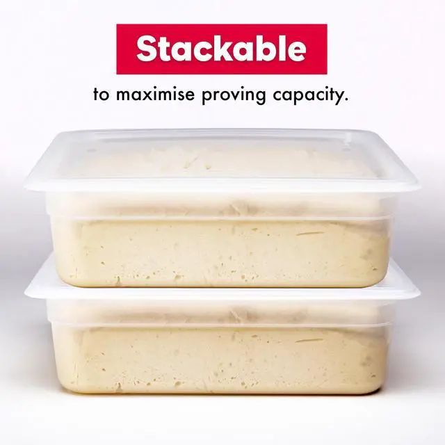 Alt view image 7 of 7 - Proofing Container With 6L Capacity, Fits Up to 3000 Grams of Dough Dough Rising Box for Bread, Sourdough & Pizza (Dishwasher Safe, BPA-Free)