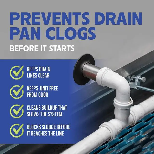 Alt view image 2 of 7 - HVAC Drain Line Cleaner- Prevents Odors, Keeps HVAC Drain Pan Clean, Prevents Overflow, No residue | One Tablet Lasts up to 4 Weeks