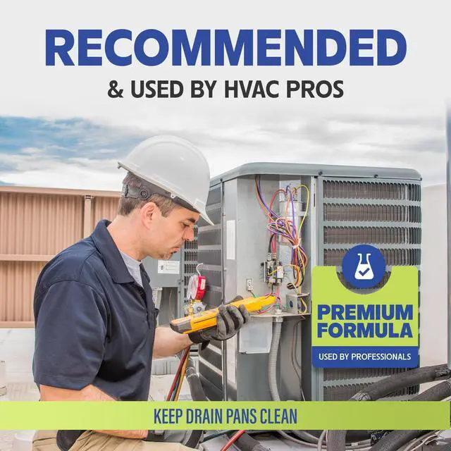 Alt view image 3 of 7 - HVAC Drain Line Cleaner- Prevents Odors, Keeps HVAC Drain Pan Clean, Prevents Overflow, No residue | One Tablet Lasts up to 4 Weeks