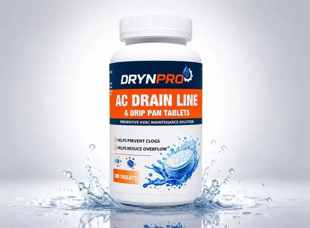 Alt view image 2 of 7 - AC Drain Line & Drip Pan Tablets (200 Count) HVAC Condensate Drain Cleaner Prevent Clogs, Odors & Water Overflow A/C Maintenance Treatment
