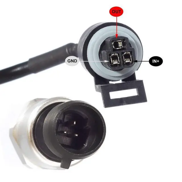 Alt view image 7 of 7 - 0.5-4.5V 60 Psi Universal Pressure Transducer Sender/Sensor Solenoid for Oil Fuel Diesel Gas Air Water,Gauge Pressure 1/8"NPT Thread Stainless Steel