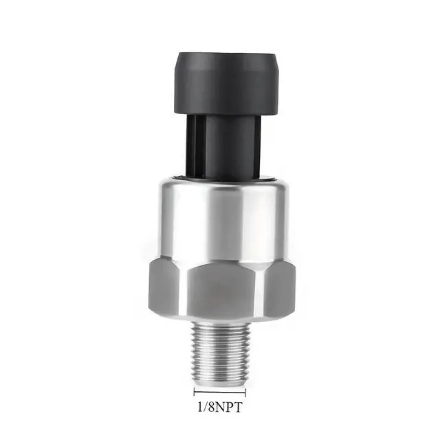Alt view image 5 of 6 - 100 PSI Stainless Steel Pressure Transducer Sensor 1/8" NPT Thread with Connector Harness for Oil, Fuel, Air & Water