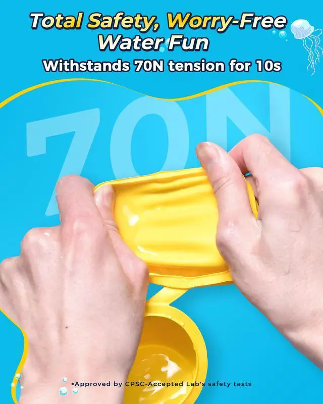 Alt view image 2 of 7 - SOPPYCID Water Balloons Reusable Splash Ball, Latex-free Water Bomb Pool Toys, No Tying Easy Quick Fill, Magnetic Self-sealing Water Balls for Kids & Adults All Ages Summer Fun Outdoor Party Games