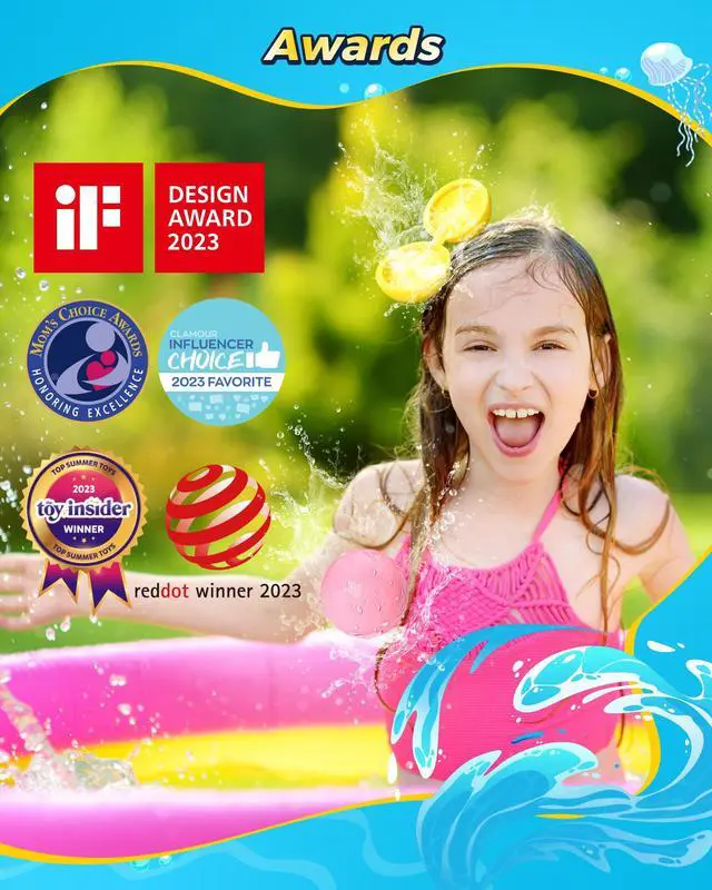 Alt view image 7 of 7 - SOPPYCID Water Balloons Reusable Splash Ball, Latex-free Water Bomb Pool Toys, No Tying Easy Quick Fill, Magnetic Self-sealing Water Balls for Kids & Adults All Ages Summer Fun Outdoor Party Games