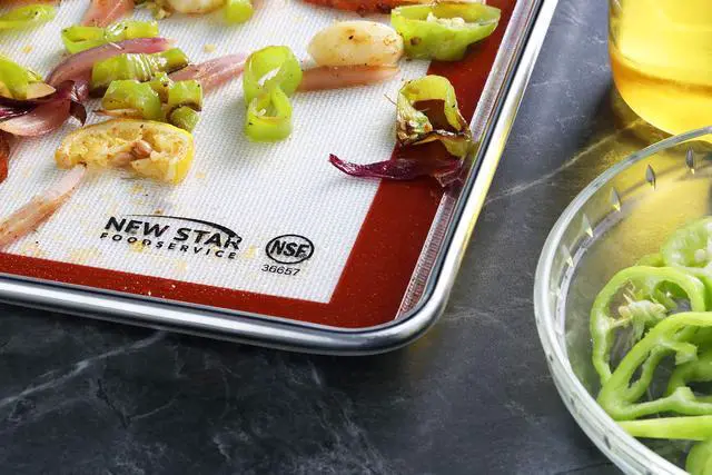 Alt view image 6 of 7 - Commercial Grade Silicone Baking Mat Non Stick Pan Liner, 14 x 20 inch (Two-Thirds Size)