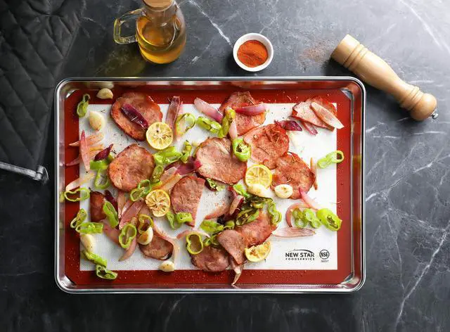 Alt view image 5 of 7 - Commercial Grade Silicone Baking Mat Non Stick Pan Liner, 14 x 20 inch (Two-Thirds Size)