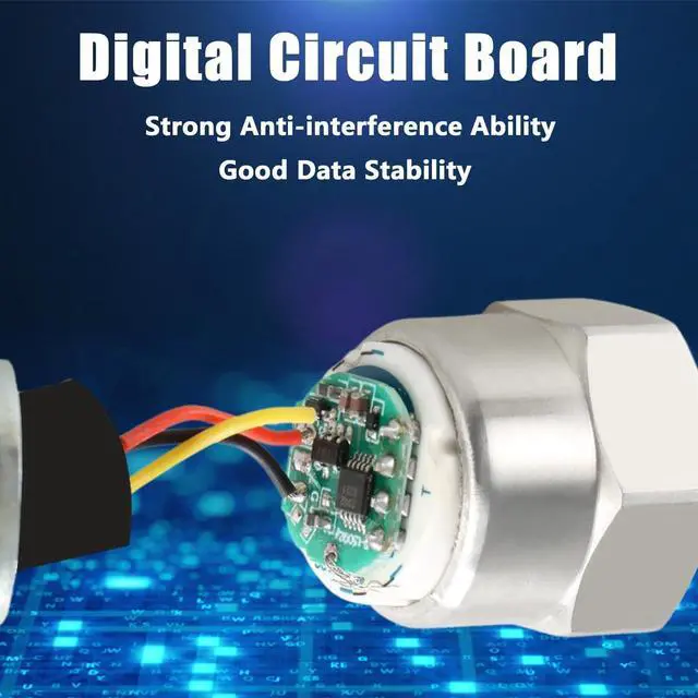 Alt view image 4 of 7 - 150 PSI Pressure Transducer Sensor with Connector Harness, 1/8"NPT Thread Stainless Steel Pressure Transmitter for Oil Fuel Water Air