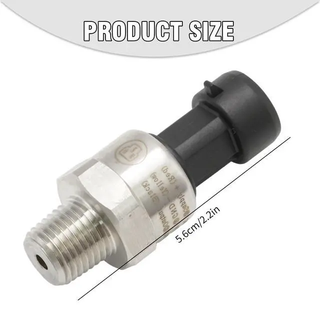 Alt view image 2 of 7 - 150 Psi Oil Fuel Pressure Sensor Transducer with Harness Kit, 1/4" NPT Thread Stainless Steel, Replacement for Oil Air Fuel Gas Water