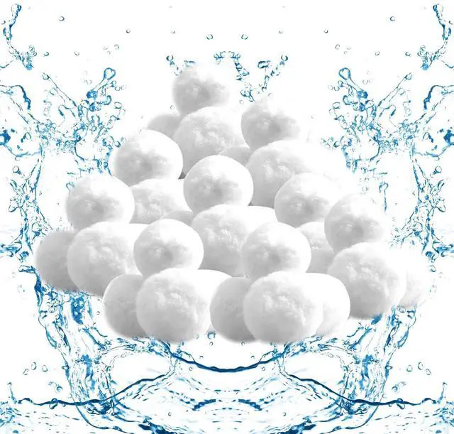 Main image of 3.4lbs Pool Filter Balls for Sand Filter Pump for Above Ground Pool, Equals 120 lbs Pool Filter Sand, Reusable Filter Balls Replace Pool Filter Sand