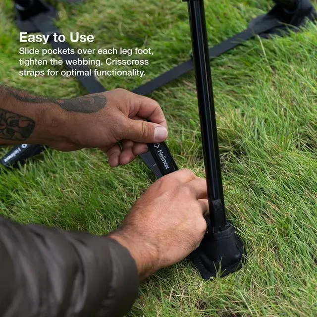 Alt view image 5 of 7 - Ground Strap, Chair Add-On Accessory, Packable Chair Stabilizer Keeps You Steady on Uneven Ground, Durable Performance Material, Backpacking and Camping Gear