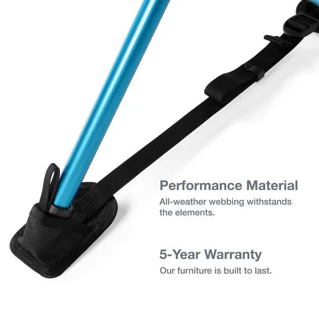 Alt view image 6 of 7 - Ground Strap, Chair Add-On Accessory, Packable Chair Stabilizer Keeps You Steady on Uneven Ground, Durable Performance Material, Backpacking and Camping Gear