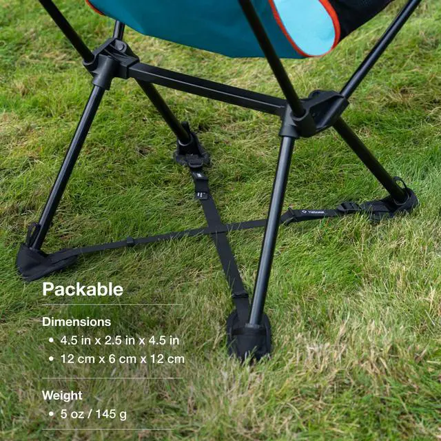Alt view image 4 of 7 - Ground Strap, Chair Add-On Accessory, Packable Chair Stabilizer Keeps You Steady on Uneven Ground, Durable Performance Material, Backpacking and Camping Gear
