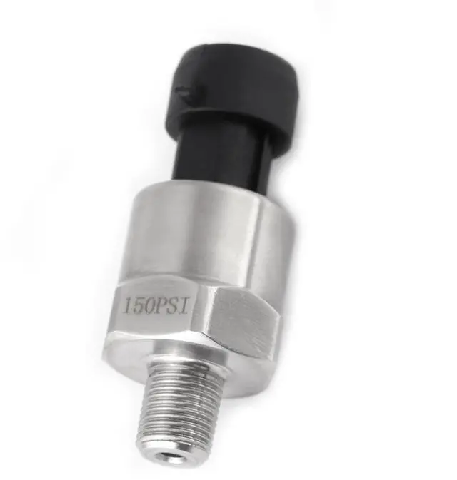 Alt view image 2 of 7 - 150PSI Pressure Transducer Sensor, 1/8NPT Thread Stainless Steel Pressure Sensor 0.5-4.5V, Fuel Oil Pressure Transducer Sensor with Connector Harness for Gas, Water, Air