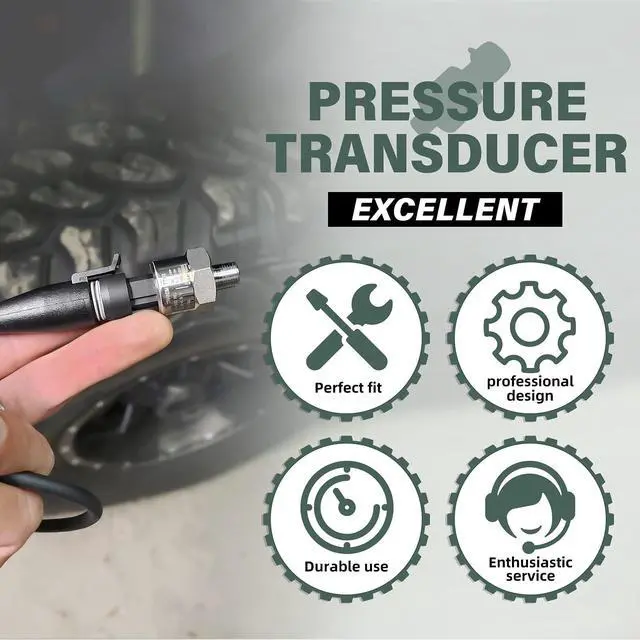 Alt view image 6 of 6 - 100 Psi Pressure Transducer Sender Sensor - 1/8" -27 NPT 27 NPT Thread Stainless for Oil Fuel Air Water Pressure with Harness