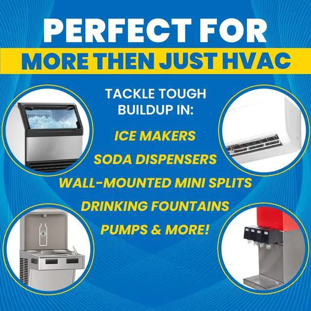 Alt view image 4 of 6 - HVAC Drain Line Cleaner 16oz / 8 Months Supply Bleach-Free, Fast-Acting, Long-Lasting AC Drain Line Solution for Tough Clogs & Buildup