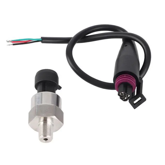 Alt view image 6 of 7 - 100PSI Pressure Transducer Sensor, 1/8-27NPT Thread Stainless Steel Pressure Sensor 0.5-4.5V, Fuel Oil Pressure Transducer Sensor with Connector Harness for Gas, Water, Air