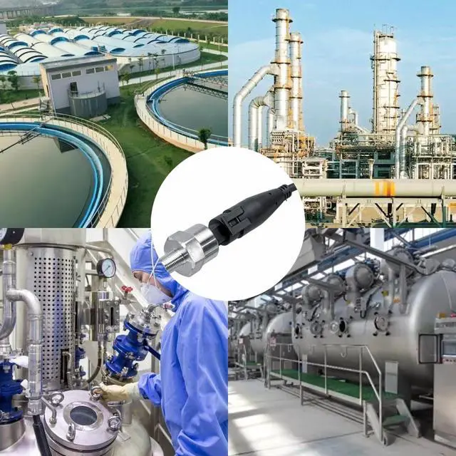 Alt view image 7 of 7 - 100PSI Pressure Transducer Sensor, 1/8-27NPT Thread Stainless Steel Pressure Sensor 0.5-4.5V, Fuel Oil Pressure Transducer Sensor with Connector Harness for Gas, Water, Air