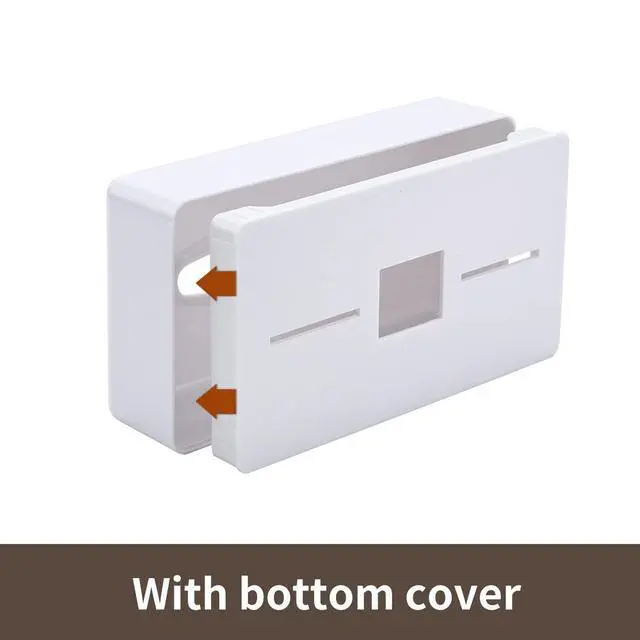Alt view image 4 of 7 - Tissue Box Cover, Rectangular White Wall Mounted Facial Paper Holder Dispenser, Prefert for Storage on Bathroom Vanity, Kitchen, Night Stand, Countertops Office and Car.