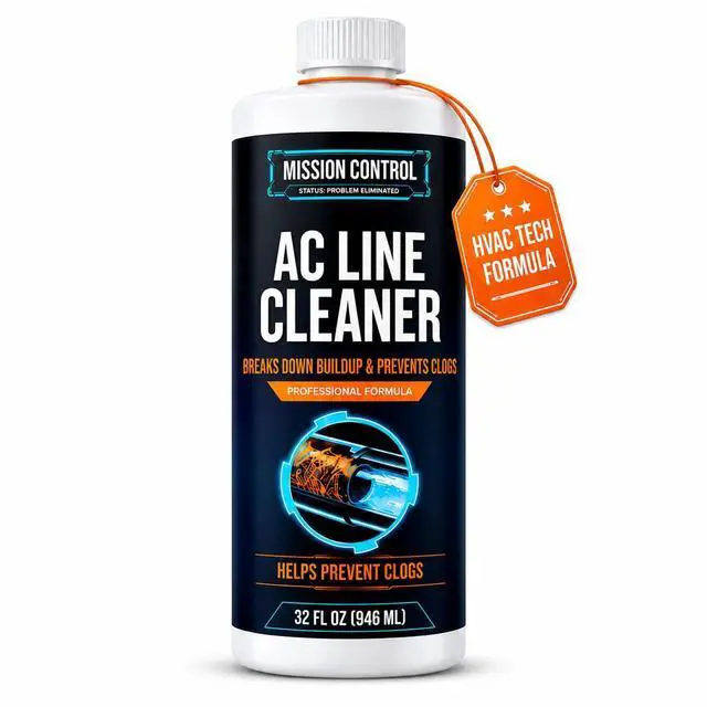 Main image of 32 oz AC Drain Line Cleaner - Helps Prevent Clogs & Overflow, Copper Safe - 4 Treatments for Central AC, Mini Splits & Dehumidifiers