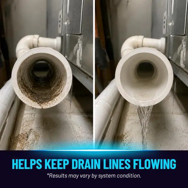 Alt view image 2 of 7 - 32 oz AC Drain Line Cleaner - Helps Prevent Clogs & Overflow, Copper Safe - 4 Treatments for Central AC, Mini Splits & Dehumidifiers